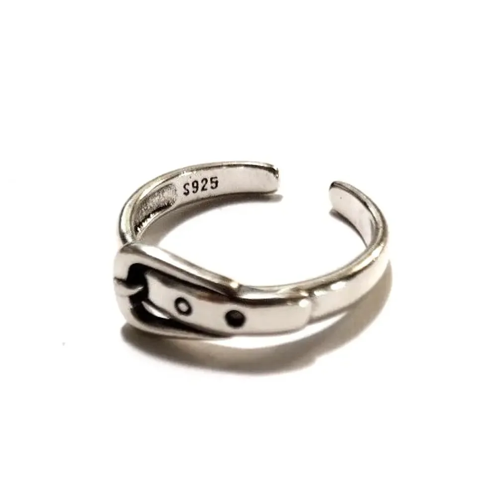 925 Sterling Silver Buckle Ring Belt Halloween Witch Leprechaun Thanksgiving
